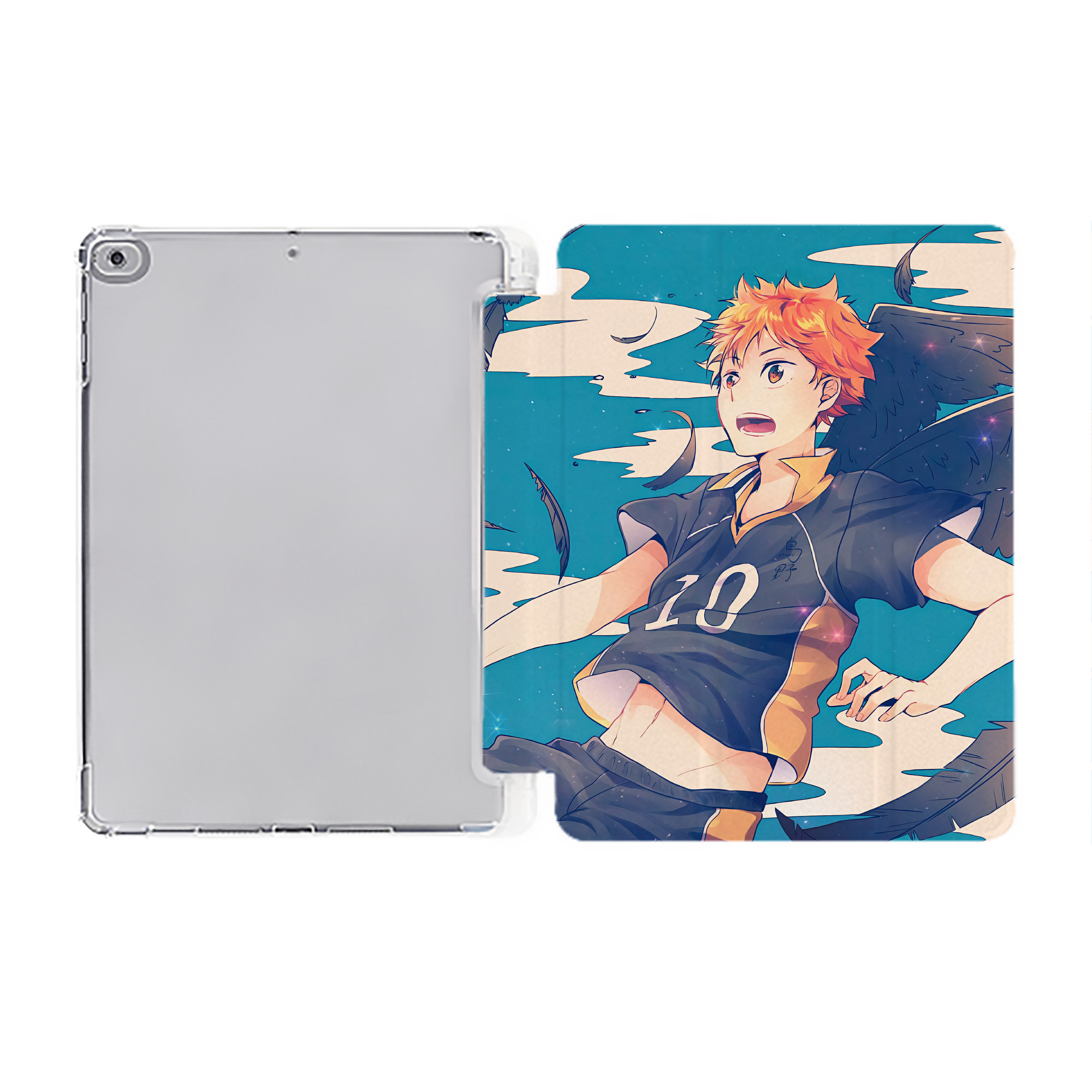 （画像用） ハイキュー!! Haikyu!! IPad ケース ペン収納付き 三つ折りスタンド PUレザー×シリコン 対応機種9.5/10.5/10.9インチ